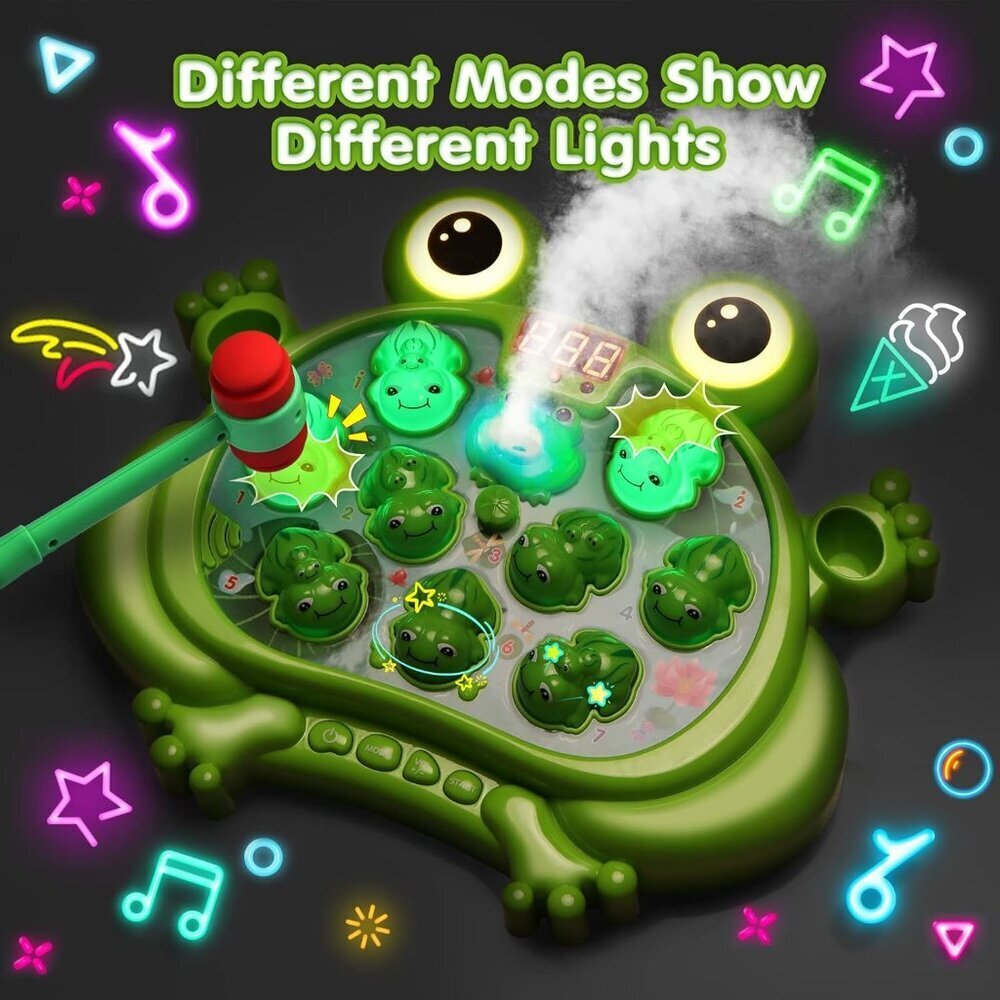 A Frog Game With 5 Modes 45 Levels 9 Music Spray And Light-up Baby Toy - Picture 4 of 7